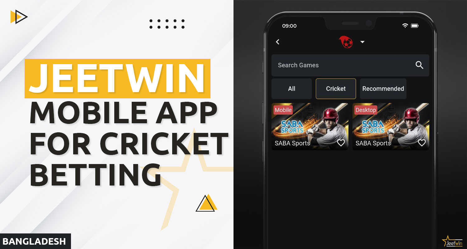 Convenient mobile app for online cricket betting by Jeetwin Bangladesh bookmaker